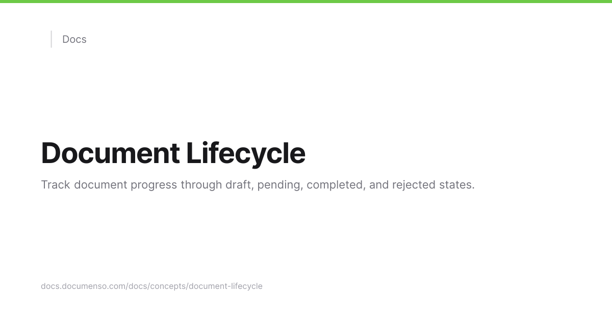 Document Lifecycle | Documenso Docs