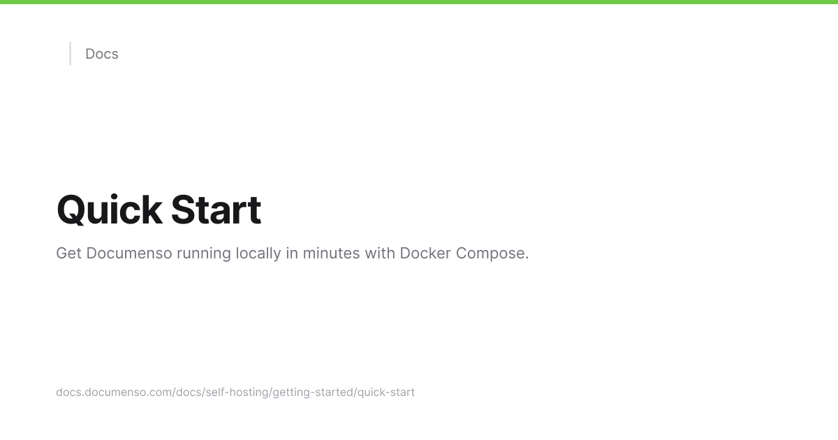 Quick Start | Documenso Docs
